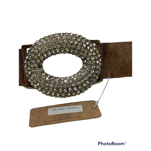 Angelus Collection Rhinestone Donut Adjustable Statement Bracelet NWT Boho Bling - Picture 4 of 8